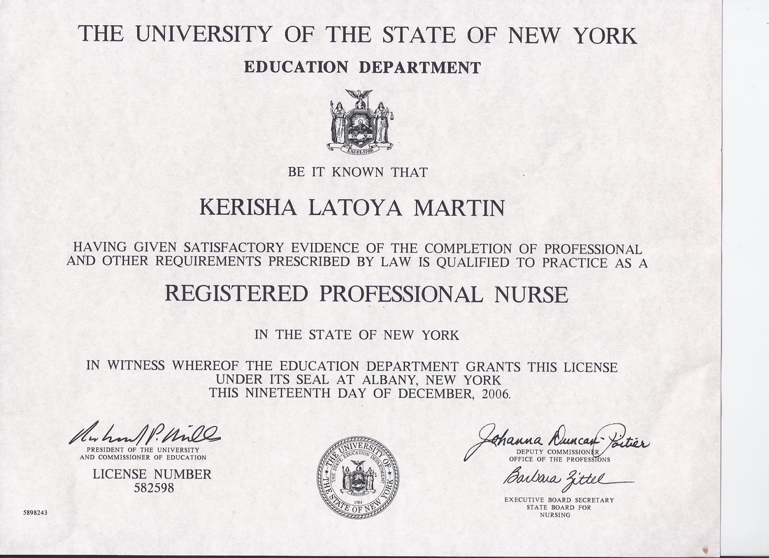 RN Registration & License Professional EPortfolio